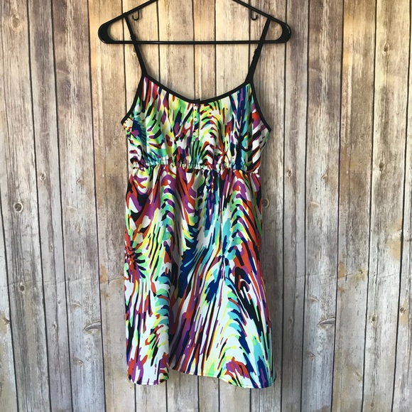 Kimchi Blue White & Purple Zebra Print Dress Sz S - Picture 2 of 8